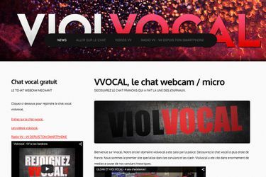 Capture d&#039;écran du site ViolVocal, où opère Grégory Chelli, alias Ulcan.