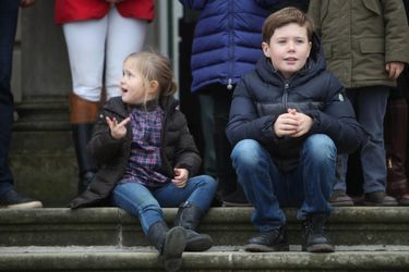 La princesse Joséphine et le prince Christian de Danemark à Dyrehaven, le 1er novembre 2015
