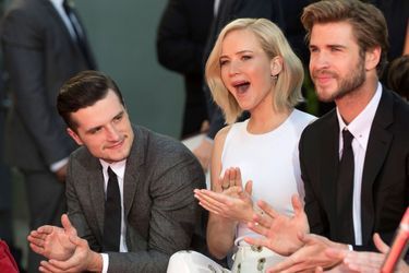 Le trio de "Hunger Games" à Los Angeles samedi