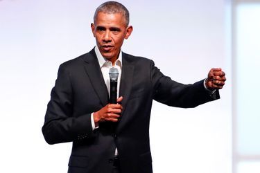 Barack Obama au sommet de l&#039;Obama Foundation à Chicago, le 31 octobre 2017.