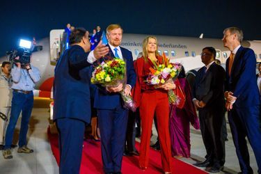 La reine Maxima et le roi Willem-Alexander des Pays-Bas à New Delhi, le 13 octobre 2019