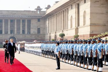La roi Willem-Alexander des Pays-Bas à New Delhi, le 14 octobre 2019