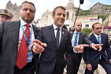 Emmanuel Macron au G7 en Sicile.