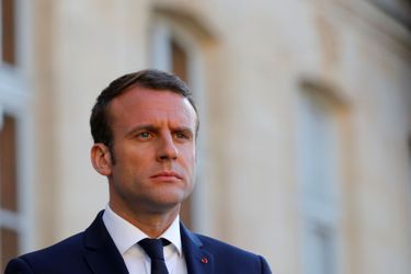 Emmanuel Macron à l&#039;Elysée le 21 mai.
