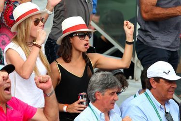 Xisca Perello et la soeur de Rafael Nadal, Maria Isabel, à Roland Garros en juin 2014