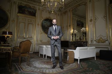 Edouard Philippe, le Premier ministre, dans son bureau à Matignon.