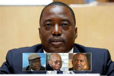 Le président de la RDC malmène la mémoire de Etienne Tshisikedi (au centre), barre la route à son successeur Felix Tshisikedi (à gche) et intente des faux procès à Moïse Katumbi (à dte)