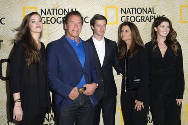 La famille Schwarzenegger à Los Angeles, le 30 octobre 2017.