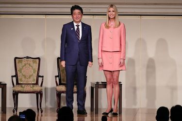 Shinzo Abe et Ivanka Trump à Tokyo, le 3 novembre 2017.