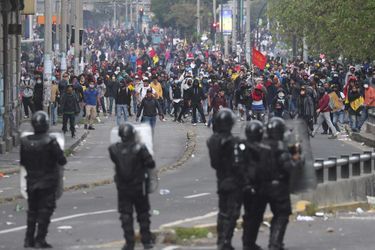 Manifestation à Quito, en Equateur, le 9 octobre 2019.