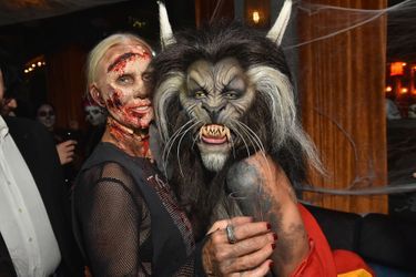 Heidi Klum à sa soirée d'Halloween, le 31 octobre 2017.