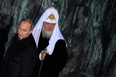 Vladimir Poutine et le patriarche Cyrille de Moscou, le 30 octobre 2017 