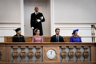 Les princesses Benedikte et Mary, le prince Frederik et la reine Margrethe II de Danemark, à Copenhague le 1er octobre 2019