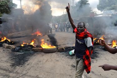 Manifestation à Nairobi, au Kenya, le 25 octobre 2017.