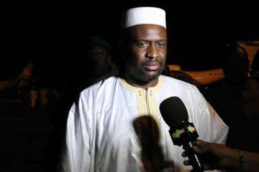 Moussa Mara, ici le 18 mai 2014, chef du parti Yelema, le "Changement" en Bambara est candidat pour la présidence du district de Bamako lors des élections régionales de juillet 2017 au Mali