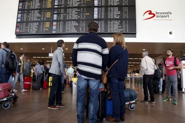 De nombreux passagers ont été bloqués toutes la journée à l'aéroport de Bruxelles