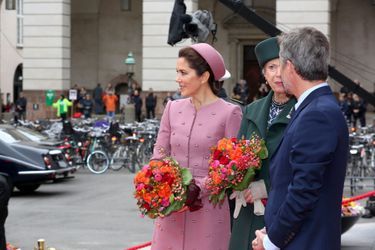 Les princesses Mary et Benedikte et le prince Frederik de Danemark, à Copenhague le 1er octobre 2019