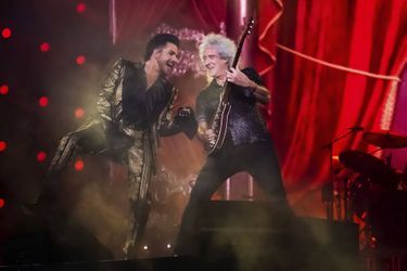 Adam Lambert et Brian May lors du Global Citizen Festival à New York le 28 septembre 2019