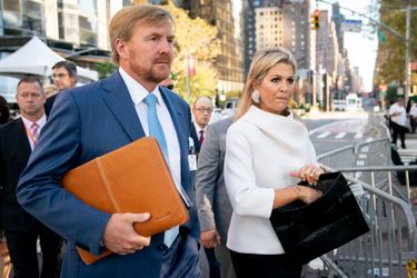 Le roi Willem-Alexander et la reine Maxima des Pays-Bas à New York, le 24 septembre 2019