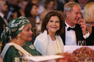 La reine Silvia de Suède à New York, le 1er octobre 2019