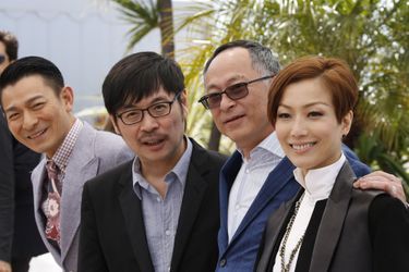 Johnnie To, Wai Ka-Fai, Sammi Cheng et Andy Lau pour "Blind Detective"