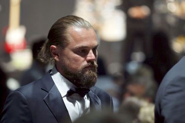Leonardo DiCaprio, jeudi soir, à la soirée de l'AmFAR.