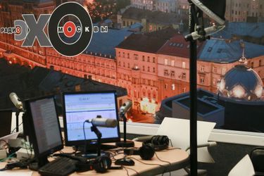 La journaliste russe Tatiana Felguenhauer a été agressée dans sa rédaction de la radio l'Echo de Moscou, le 23 octobre 2017.