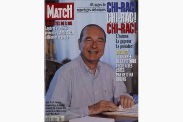 Jacques Chirac en couverture de Paris Match, le 18 mai 1995.