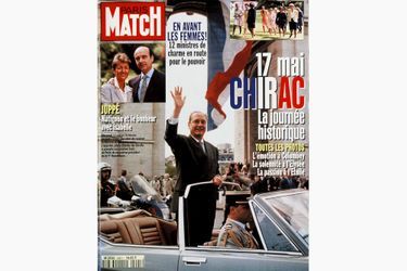 Jacques Chirac en couverture de Paris Match, le 1er juin 1995.