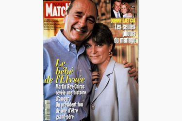 Jacques Chirac en couverture de Paris Match, le 4 avril 1996.
