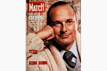 Jacques Chirac en couverture de Paris Match, le 17 décembre 1976.