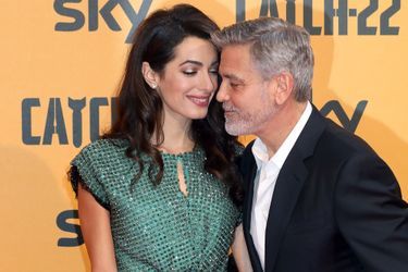 Amal et George Clooney lors de la première de la série «Catch-22» à Rome en mai 2019