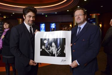 Claude Hugot et Benicio del Toro à l&#039;avant-première du film &quot;Paradise Lost&quot;. 