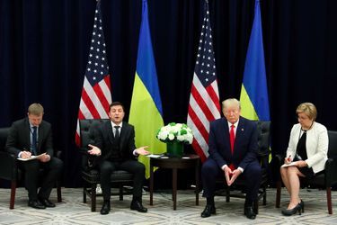Volodymyr Zelensky et Donald Trump au siège des Nations unies à New York, le 25 septembre 2019.