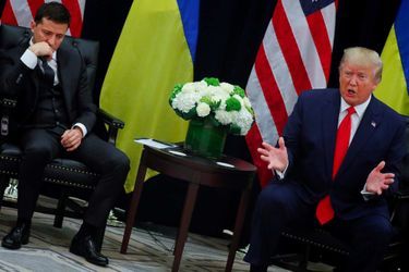Volodymyr Zelensky et Donald Trump au siège des Nations unies à New York, le 25 septembre 2019.