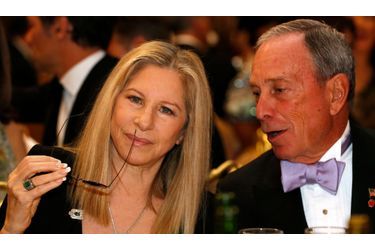 Barbra Streisand et Michael Bloomberg, le maire de New York