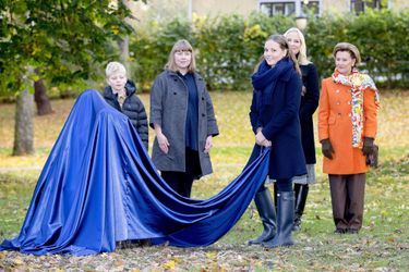 Les princesses Ingrid Alexandra et Mette-Marit et la reine Sonja de Norvège à Oslo, le 19 octobre 2017