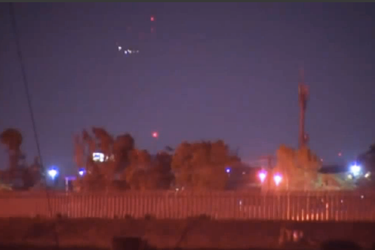 Une image des lumières de San Yedro filmée par une équipe de la chaîne NBC. 