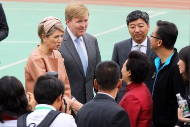 La reine Maxima et le roi Willem-Alexander des Pays-Bas à Pékin, le 25 octobre 2015