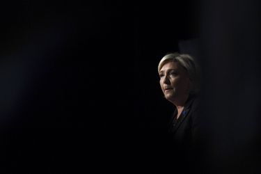 Marine Le Pen à Monswiller, le 5 avril dernier. 