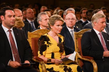 La reine Mathilde et le roi des Belges Philippe au concert d&#039;automne à Bruxelles, le 19 octobre 2017