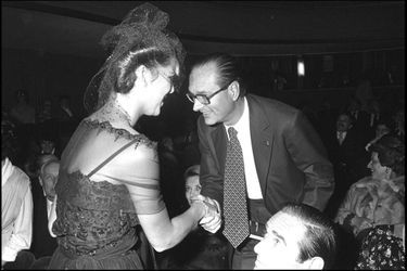 Jacques Chirac avec Caroline de Monaco au Palace, en 1978.