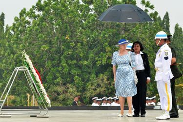 La reine Margrethe II de Danemark à Jakarta, le 23 octobre 2015