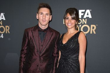 Lionel Messi et Antonella Roccuzzo à Zurich le 12 janvier dernier.