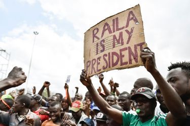 Manifestation à Nairobi, au Kenya, le 18 octobre 2017.