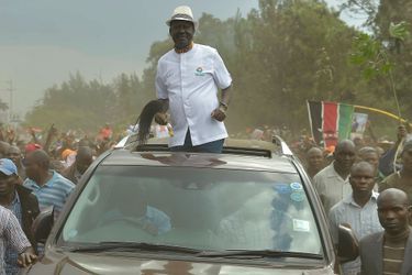 Raila Odinga à Nairobi au Kenya, le 18 octobre 2017.