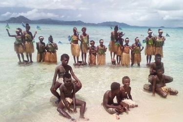 Sur les îles Salomon, lors du &quot;Friday for Future&quot; planétaire, le 20 septembre 2019.