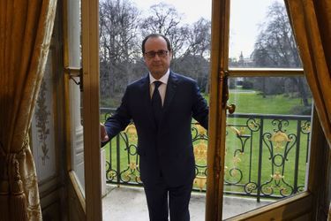  François Hollande à l'Elysée le 24 février. 