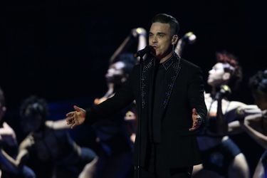 Robbie Williams lors des Brit Awards, en février dernier. 