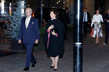 La reine Silvia et le roi Carl XVI Gustaf de Suède à Stockholm, le 16 octobre 2017